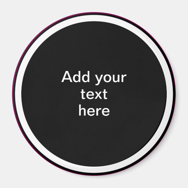 Íman Adicione Seu Texto Aqui - MODELO (Frente)