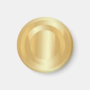 Íman Adicione Seu Texto Dourado Modelo Glamoroso