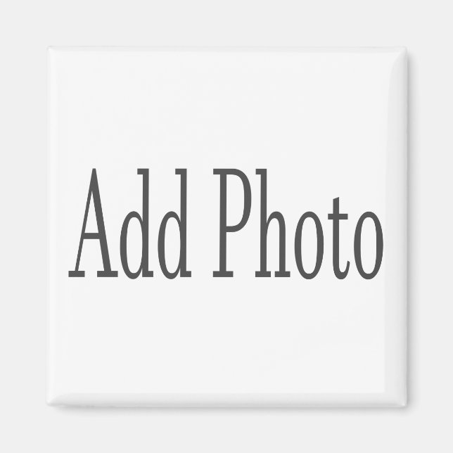 Íman Adicione sua foto ao redor ou ao ímã quadrado (Frente)