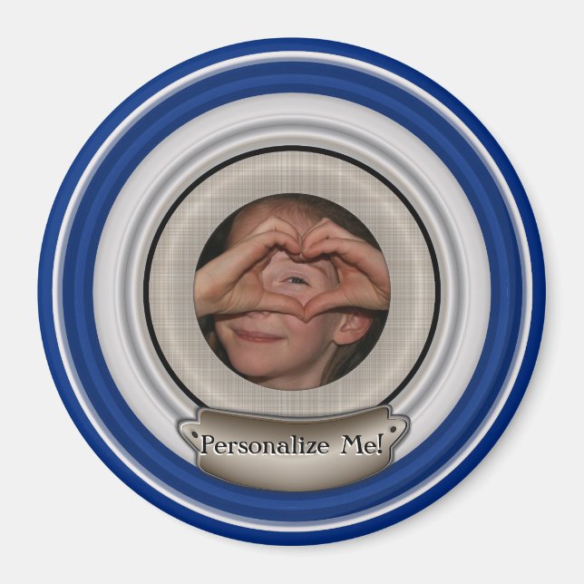 Íman Adicione sua foto e escolha qualquer quadro colori (Frente)