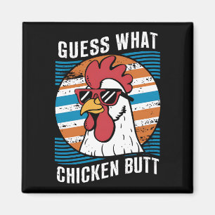 Íman Adivinhe O Que Trasero De Pollo Divertido Amantes