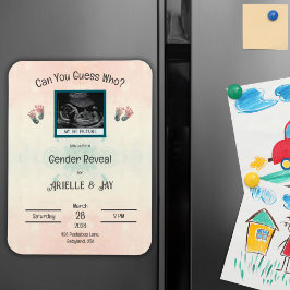 Íman "Adivinhem quem" Sexo Revela Chá de fraldas de Ult