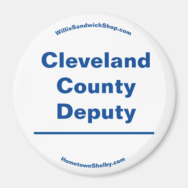 Íman Adjunto do Condado de Cleveland (Frente)