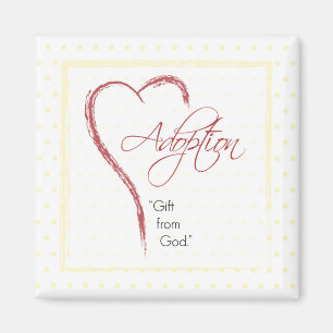 Íman Adoção, Religiosa, Pontos Amarelos com Coração Ver