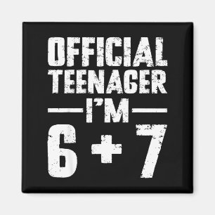 Íman Adolescente Eu Estou No Meu 13º Aniversário 6 7 Me