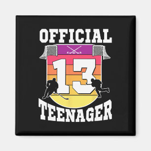 Íman Adolescente Oficial Aniversário de 13 Anos de Hóqu