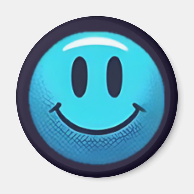 Íman "Adorable Smile Emoji Pattern Collection" (Frente)