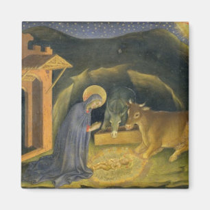Íman Adoração do Altarpiece dos Magi; predel da mão