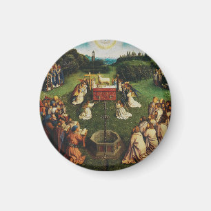 Íman Adoração do Cordeiro Místico de Jan van Eyck