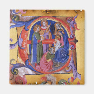 ÍMAN ADORAÇÃO DO PERGAMINHO DO NATAL DA NATIVIDADE DO