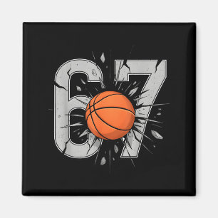 Íman Adoráveis Fãs de Basquete Seis Sete 6 7 Divertidos