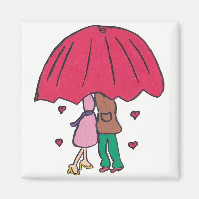 Íman Adorável Casal Magnet (Frente)