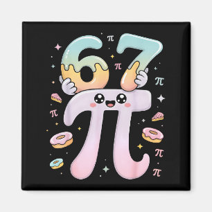 Íman Adorável Dia do Pi 67 Roupas de Matemática Piada D