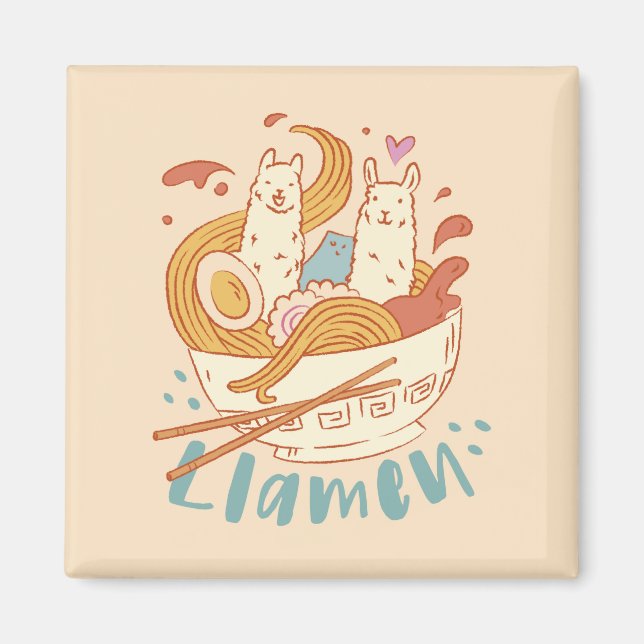 Íman Adorável Llamen (Frente)