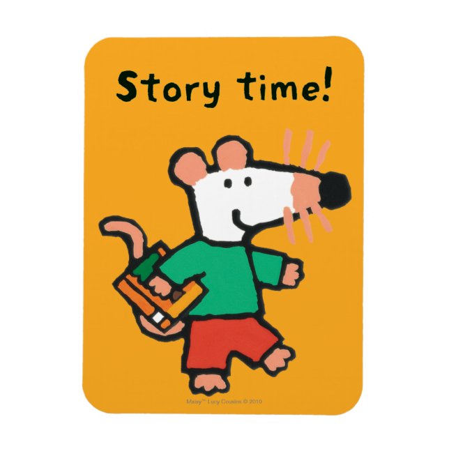 Íman Adorável Maisy ama ler (Vertical)