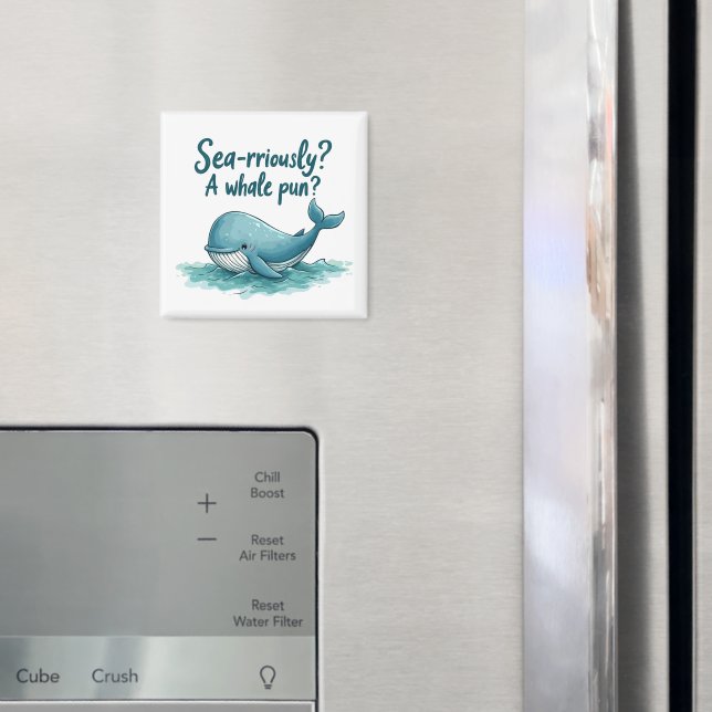 Íman Adorável "Rriamente no mar? Um Canhão de Baleia?"  (In Situ (Fridge))