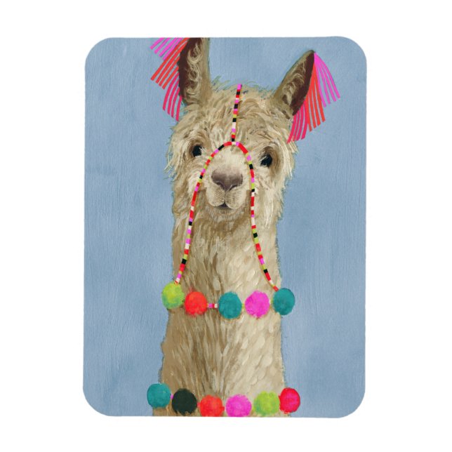 Íman Adorned Llama - Beige (Vertical)