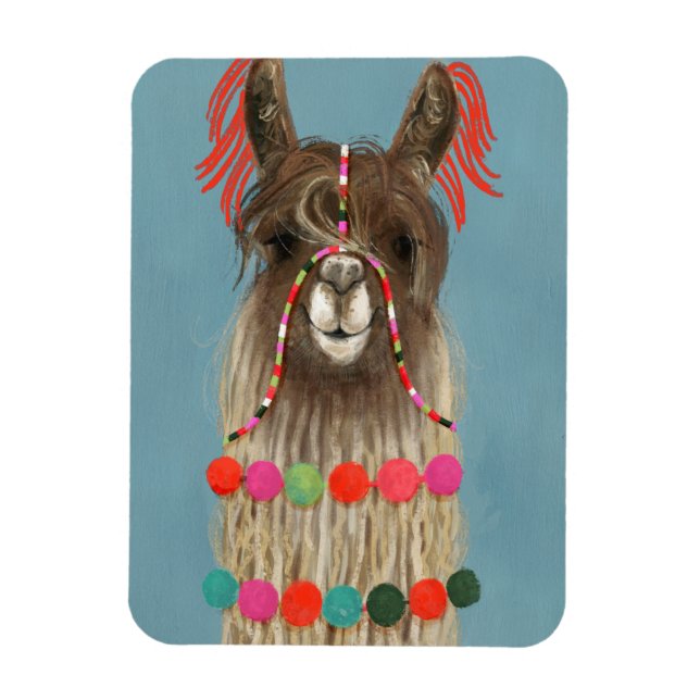 Íman Adorned Llama - Brown (Vertical)