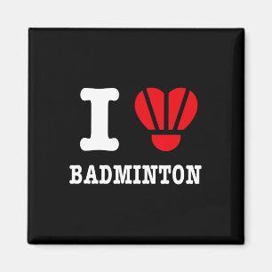 Íman Adoro Badminton Tee - Engraçada Paródia Cardíaca