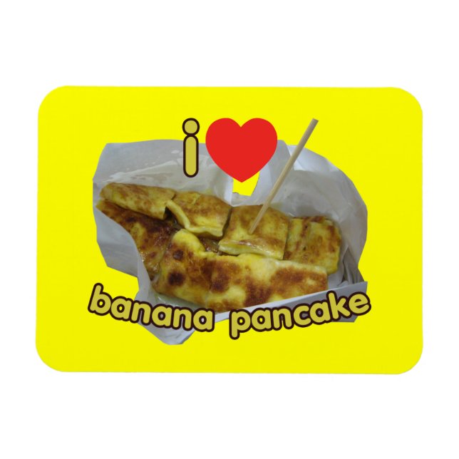 Íman Adoro Banana Pancake... Comida da Rua Tailandesa (Horizontal)