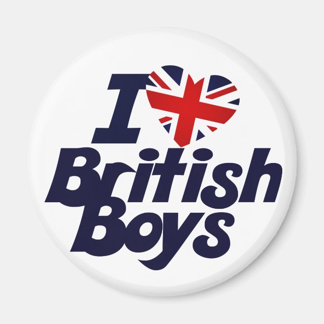 Íman Adoro British Boys (Frente)
