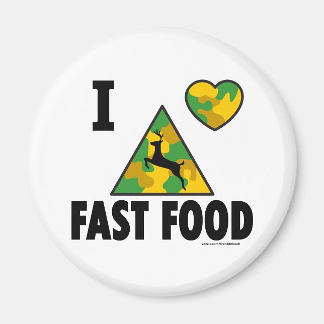 ÍMAN ADORO CAMISAS E PRESENTES DE COMIDA RÁPIDA (Frente)