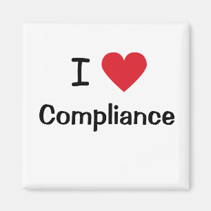 Íman Adoro Conformidade I Heart Compliance Officer Gift