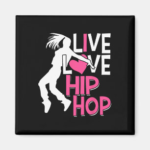 Íman Adoro Dança De Hip Hop - Coração Rosa E Dança De H