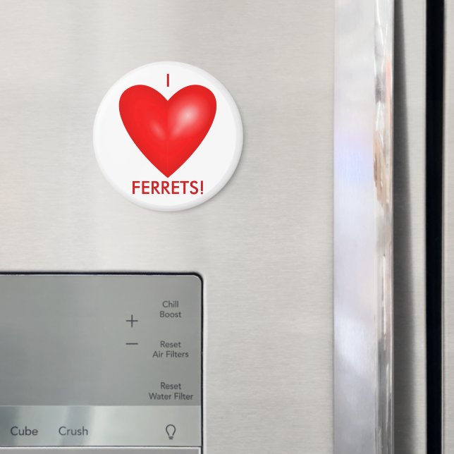 Íman Adoro Furões com Coração Vermelho (In Situ (Fridge))