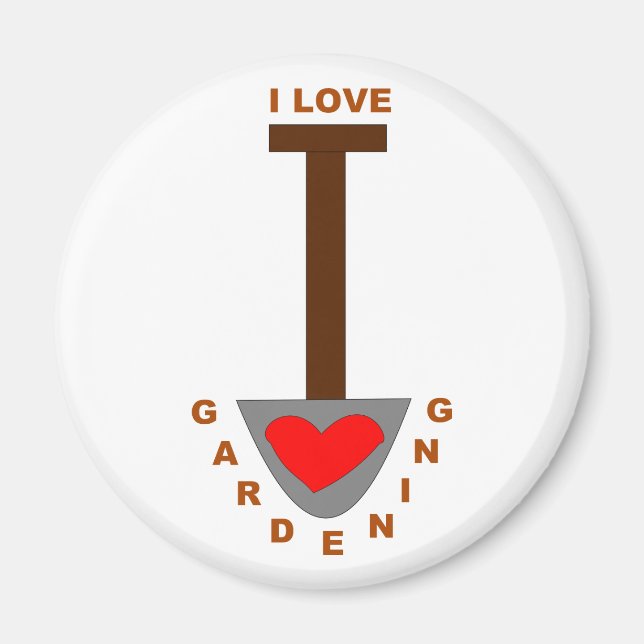 Íman Adoro Gardening Spade Magnet (Frente)