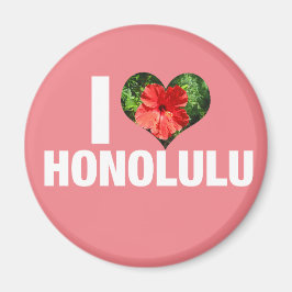 Íman Adoro Honolulu Hawaii Hibiscus Flower Pink