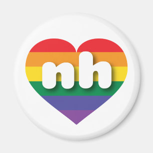 Íman Adoro New Hampshire Rainbow Heart