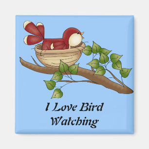 Íman Adoro o Bird a ver ímã