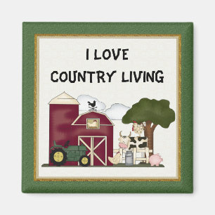Íman Adoro o ímã Country Living