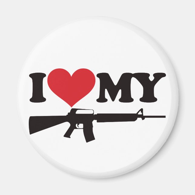Íman Adoro o meu AR15 (Frente)