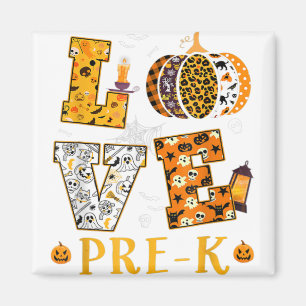 Íman Adoro O Meu Professor De Halloween Pré K Pumpkins
