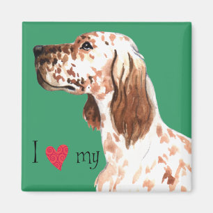 Íman Adoro o meu Setter Inglês