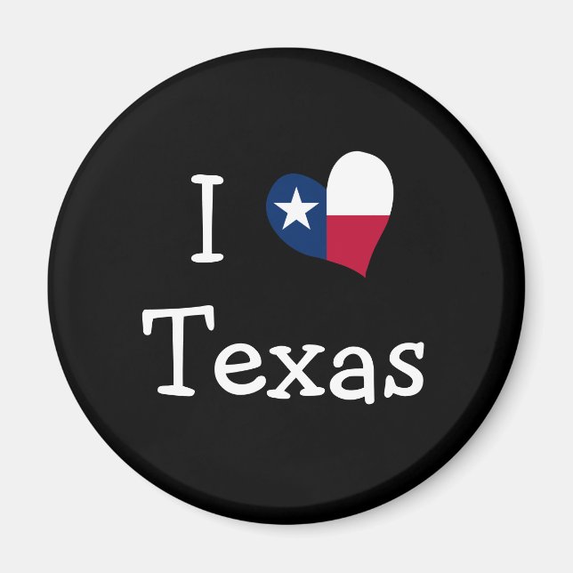 Íman Adoro o Texas Magnet (Frente)
