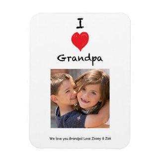 Íman Adoro o vovô Fotografia Magnet Keepsaet