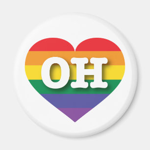 Íman Adoro Ohio Rainbow Heart