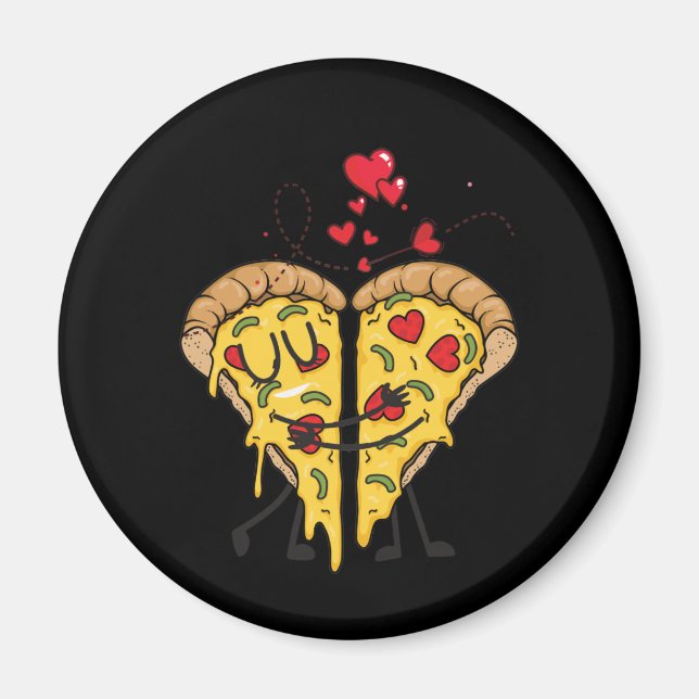 Íman Adoro Pizza Divertida Rápida Comida (Frente)