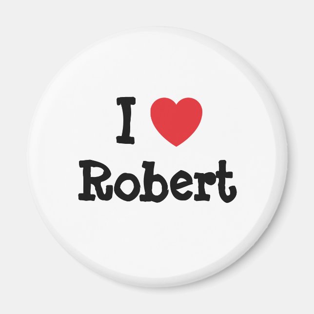 Íman Adoro Robert Heart personalizado personalizado (Frente)