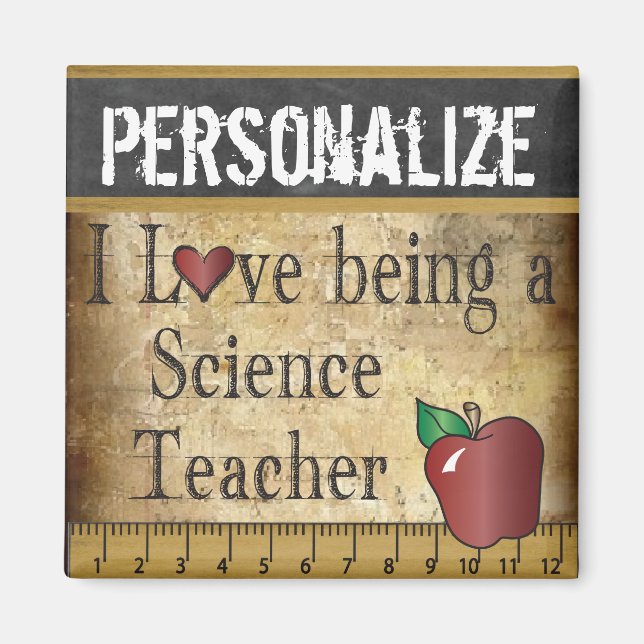 Íman Adoro ser um magneta de professor de ciência (Frente)