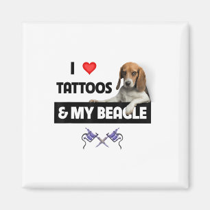 Íman Adoro Tatuagens E Meu Cachorro De Beagle Tatuou O 