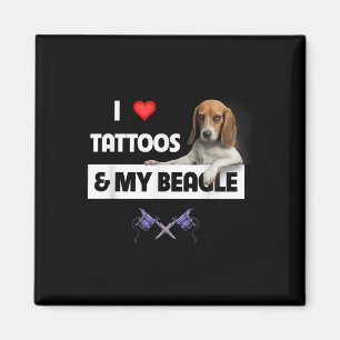 Íman Adoro Tatuagens E Meu Cachorro De Beagle Tatuou O 