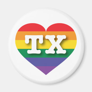 Íman Adoro Texas Rainbow Heart