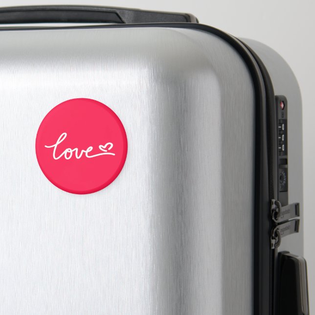 Íman Adoro texto branco a rosa (In Situ (Luggage))