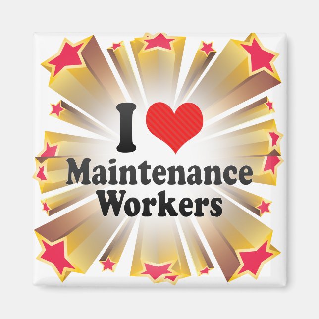 Íman Adoro Trabalhadores de Manutenção (Frente)