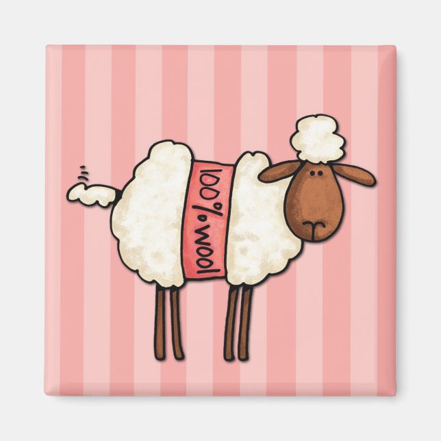 Íman adoro tricô (Frente)