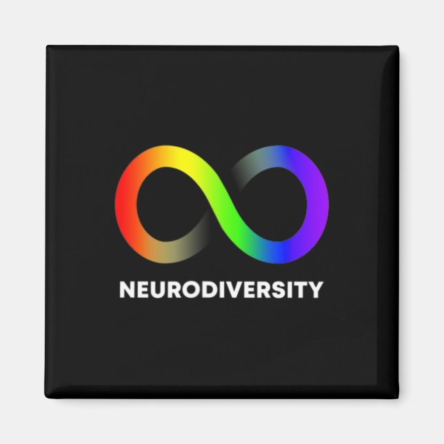 Íman Adotar Neurodiversity Autism Adhd Asd Infinity Ra (Frente)